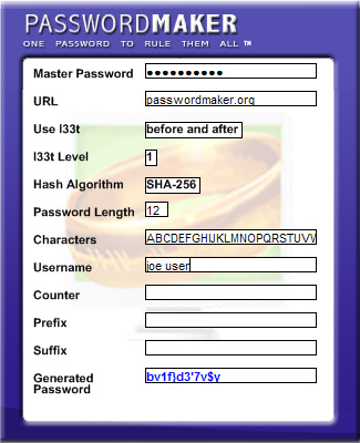 Download PasswordMaker the Widget for Mac 0.9b version